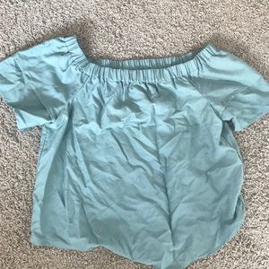 Jade off shoulder blouse
